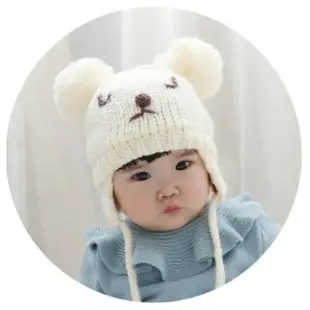 【MOMO 媽咪小舖】現貨 秋冬新款嬰兒童帽套頭帽寶寶卡通帽子男女貓咪小