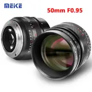 MEIKE 50mm F0.95 APS-C Manual Lens for Sony E Canon Fuji X Nikon Z M4/3 Camera
