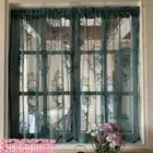 1 Panel French Tulle Curtains Rod Pockets Voile Short Drape Valance Pastoral