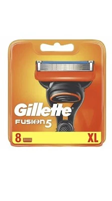 Gillette Fusion5 Razor Blades - Pack of 8 Refill Blades - Brand New 100%GENUINE
