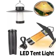 New LED Light Lamp Tent Lantern Outdoor Hiking USB Rechargeable Power Lights