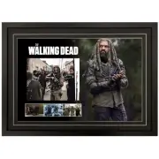 KHARY PAYTON KING EZEKIEL THE WALKING DEAD SIGNED FRAMED PHOTO DISPLAY
