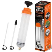 500CC Automotive Fluid Extractor,Oil Extractor/Oil Syringe,Fluid Syringe Pump Manual Vacuum Fuel Suction Pump For Car Transfer
