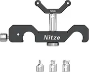 Nitze 15mm Universal Lens Support with Rolling Y-Bracket, 1/4" Height Extension Post and 1/4", 3/8", M3 Caps - N04B