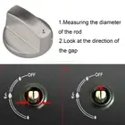4PCS Alloy Home Kitchen Gas Stove Knobs Cooker Oven Cooktop Metal Switch OZ
