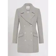 Elsa Wool Blend Twill Coat