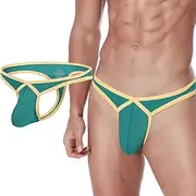 [HASWECHYS] Mens Sexy Thong Underwear Pack G-String Bikini Briefs with pouch Low Rise Thong for Men