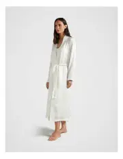 [Fine Day] Pure Silk Gown in White
