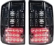 LED Tail Light, Compatible With Nissan Patrol GQ Y60 GR 1987-1997 Tail Lights Rear Lamp Driving Lamp Brake Lamp(Black)