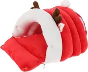 FONDOTIN Winter Hamster House Sleeping Nest for Small Animals Warm Fleece Hamster Cave for Hedgehogs Ferrets Chinchillas for Cold