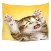 Funny Cats for Kids the Panic Attack Kitty Tapestry