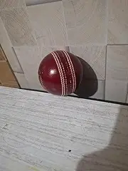 Leather Cricket Ball, Red, 4-Piece