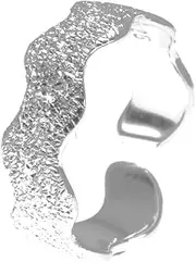[Generic] Silver Toe Ring For Women, Real 100% Sterling silver 925, Wave Open Ring, Tail Knuckle Ring classic Jewelry