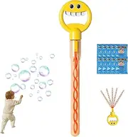5 Claw Bubble Wand, Smiley Face Bubble Claw Wand, Smiling Face Bubble Sticks, 5 Claw Smiley Bubble Stick Wand, 32 Hole Smiling Face Bubble Wands, Make Lots of Bubbles for Kids, Happy All Day (A)