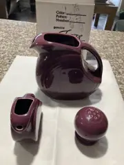 Fiesta Small, and Mini Disc Pitchers in Heather , Fiestaware + Globe Shaker
