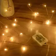 Luces De Hadas a Pilas 1 Paquete Mini Luces LED Estrelladas Con Cuerda De Cobre