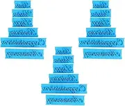 3 Set Letter Cake Stencil Handwriting Letter Cake Embosser Plastic Molds DIY Cake Decorating Printing Baking Stencils Kitchen Utensils Gadgets for Cake Baking Lovers