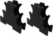 2pcs Dumbbell Stand Plastic Weight Rack Standing Type Dumbbell Holder Convenient Dumbbell Rack