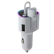 Bluetooth Headphones Wireless Car Charger Type-C Fast Charging Earbuds Headsets (for: Smart)