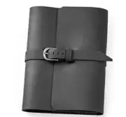 book jacket cover slipcase cow leather fit for 21x14.5x3cm customize black W13