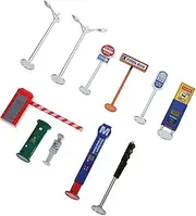 Milisten 1 Set Miniature Traffic Signs Educational for Realistic Landscape Sign Models for Sand Table Play Lightweight and for Learning