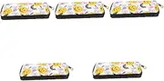 [SAFIGLE] 5pcs Women's Compact Wallet Halloween Pumpkin Design Leather Zipper for Girls and Travel Purse