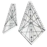 Acrylic Sewing Patchwork Ruler Squedge 22.5°/45° Sewing Template Ruler Patchwork
