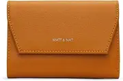 [Matt & Nat] Vegan Handbags Vera Small Wallet, Marigold (Yellow) - Designer Purses & Bags, Men & Women, Cruelty-Free, Animal Free, Marigold, Arbor Small Wallet