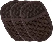 OSOLADY Shoe Polish Sponge Shine Cloth for Shoes Boots Clothing Hats Soft Faux Lambswool Gloves 3 Pack