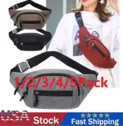 Men Women Fanny Pack Belt waist Bag Cross body Sling Shoulder Travel Sport Pouch