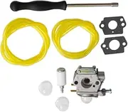 1Set WS2200 Carburetor Gaskets Primer-Bulb Fit for Craf Str Trimmers WS210 WC2200 41AD25CC7 Carburetor Repair Kit Replacemet