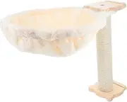 Toyvian 1Set Cat Tree Hammock Spoon Shape Soft Cat Hammock Bed with Scratchproof Design Multi Functional Cat Lounging Space Stylish Indoor Cat Bed for Relaxation and Play