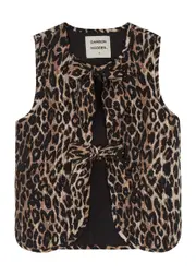 Damson Madder Tilly Leopard-print Quilted Cotton Gilet - Multicoloured - 12 (UK12 / M) 12 (UK12 / M)
