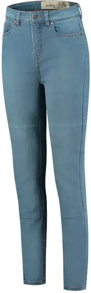 Rusty Stitches Emma Ladies Motorcycle Jeans, blue, Size 38 for Women