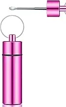 Pink Travel Mini Jar Dispenser Keychain Airtight Storage Bottle Portable Spice Container