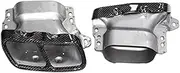 Compatible For Benz A45 CLA45 GLA45 Square Mouth Carbon Fiber TailPipes W117 Muffler Tip Stainless Steel Exhaust Tips(Army green)