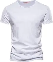 [Generic] Men's T-Shrit Soft Short Sleeve Moisture Wicking Sport Tops Workout V Neck Outdoor Athletic Plain T-Shirt