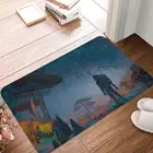 Action Adventure Game Kitchen Carpet Huge Mushrooms Mat Welcome Home Decor Rug