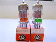2 GE 12AU7A/ECC82 AUDIO VACUUM TUBES, GRAY PLATE, O GETTER,TV-7 TESTED NEW.