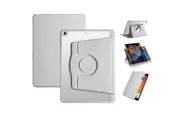 Rotating Case for Apple iPad Air/Air 2 Leather Swiveling Protective Cover-Gray