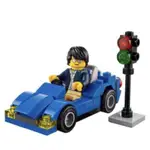 二手🌍 樂高 LEGO 30349 城市系列 藍色跑車與紳士人偶 POLYBAG 袋裝體驗包