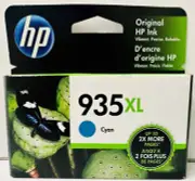 New Genuine HP 935XL Cyan Ink Cartridges Officejet 6815, 6820