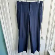 Banana Republic Logan Fit Wool Trousers Navy NWT