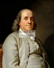 BENJAMIN FRANKLIN (REPRINT) - 8X10 PHOTO (BT377)