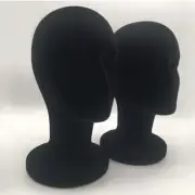 Display Solution Black Female Foam Mannequin Head Stand for Various Accessories