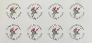 24x Personalised Christmas Gift Stickers Paw Patrol Dog Rocky Santa Claus