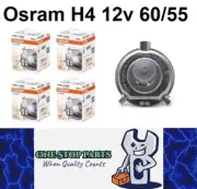 4 x Osram 12v H4 60/55w Standard Hi/Low P43t HB2 9003 Clear Globes 64193 (4pcs)