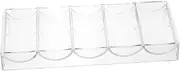 VICASKY Transparent Chip Rack Storage Box Tray Chip Accessory Household Poker Chip Tray Multi-Function Poker Chip Tray Transparent Chip Case Wear-Resistant Poker Chip Tray Chip Supply