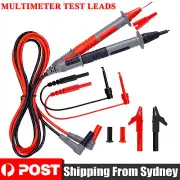 Alligator Clip Multimeter Test Leads for Meter Electrical Probes Tools AU