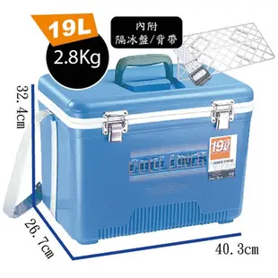 【阿一釣具】COOL LINER 保冷王 冰箱 12L / 19L 活餌箱 活餌桶 冰桶